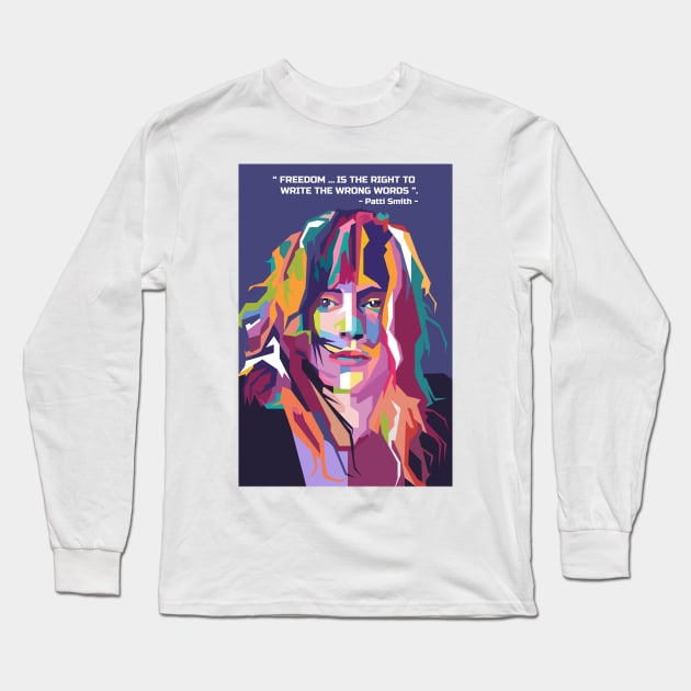 Best quotes from Patti Smith in WPAP Long Sleeve T-Shirt by smd90